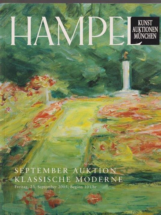   Hampel. September 2005/ September Auktion Klassische Moderne - copertina