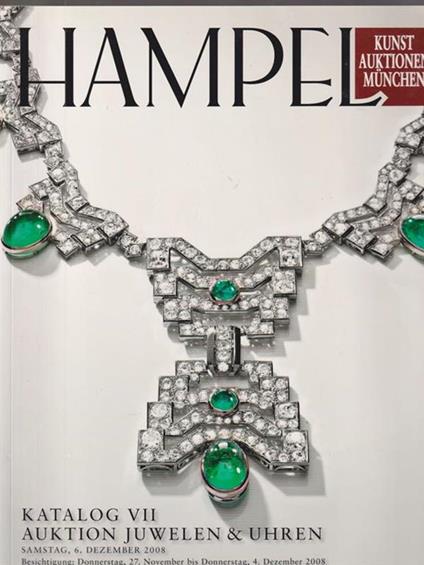   Hampel. Dezember 2008/Auktion Juwelen & Uhren - copertina