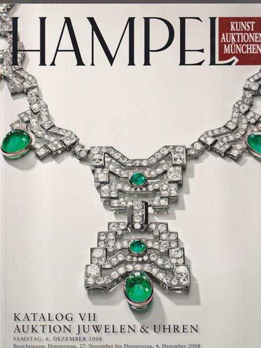   Hampel. Dezember 2008/Auktion Juwelen & Uhren - copertina