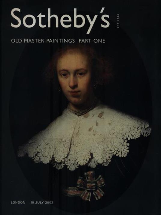   Old Master Paintings Part one - London, 10 july 2002 - copertina