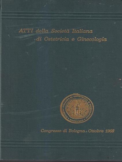   Atti della società italiana di ostetricia e ginecologia Vol. LIII - copertina