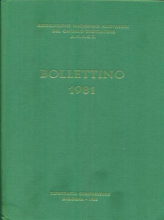   Bollettino 1981 - copertina