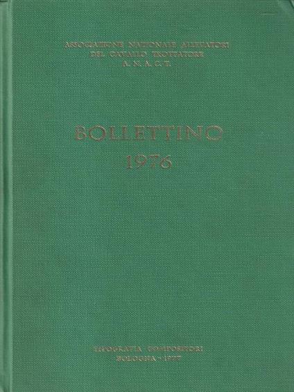   Bollettino 1976 Associazione allevatori cavallo trottare - copertina