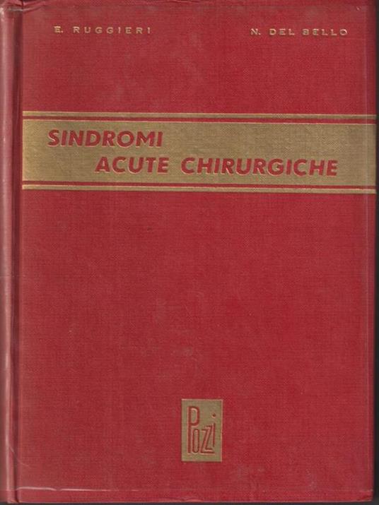 Sindromi acute chirurgiche - Ruggieri - copertina