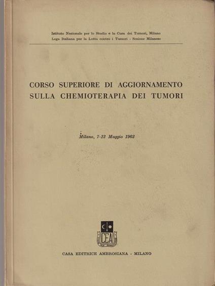   Corso superiore di aggiornamento sulla chemioterapia dei tumori - copertina