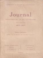   Journal memoires de la vie litteraire  tome cinquieme 1872-1877
