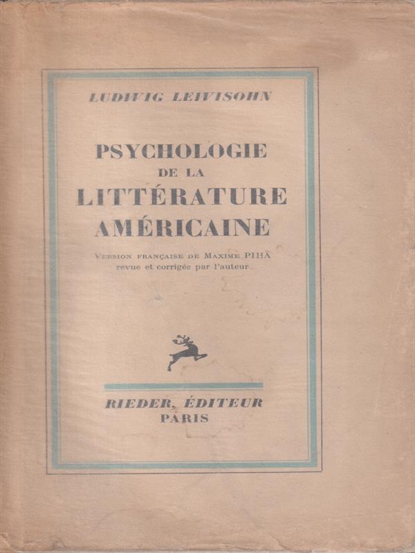 Psychologie de la litterature americaine