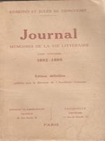   Journal memoires de la vie litteraire tome neuvieme 1892-1895