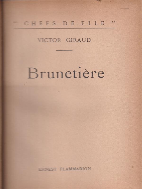  Brunetiere