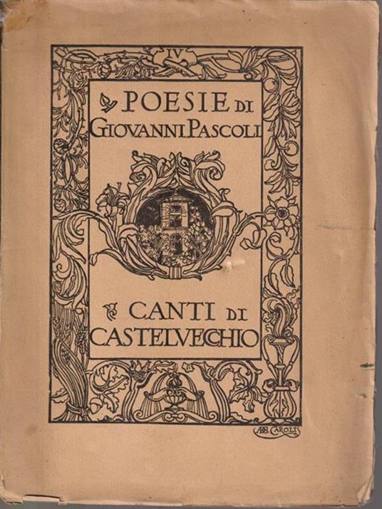 Canti di castelvecchio - Giovanni Pascoli - copertina