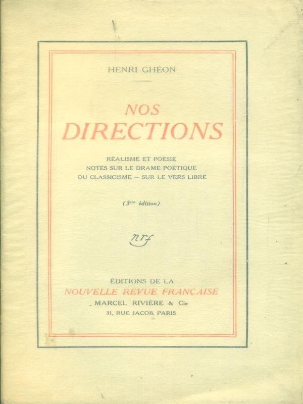 Nos directions