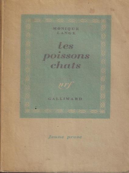 Les poissons chats - Monique Lange - copertina
