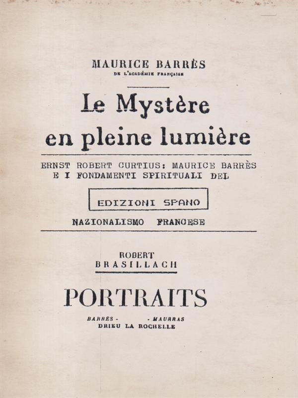 Le Mystere en pleine lumiere
