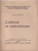   Lettres et entretiens