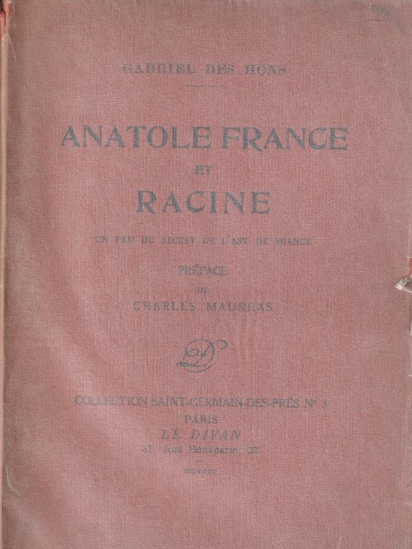 Anatole France et Racine