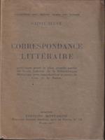  Correspondance litteraire