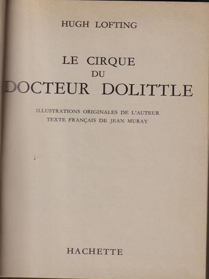 Le cirque deu docteur Dolittle - Hugh Lofting - copertina