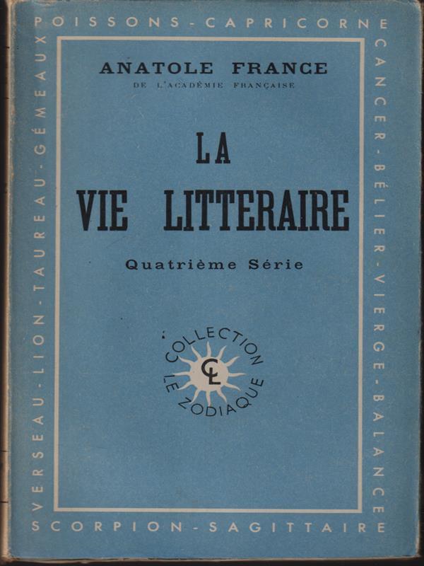 La vie litteraire IV