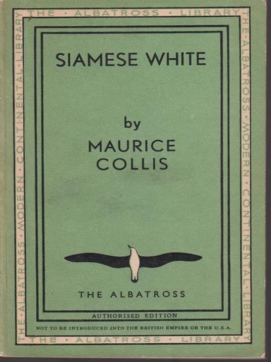   Siamese white - Maurice Collis - copertina