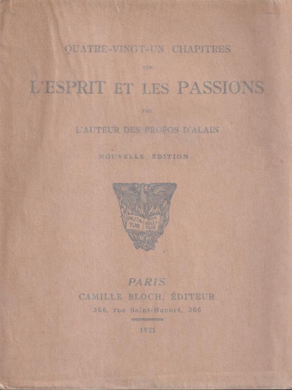 L' esprit et les passions
