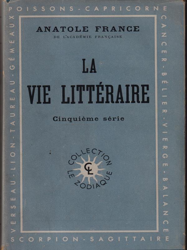 La vie litteraire V