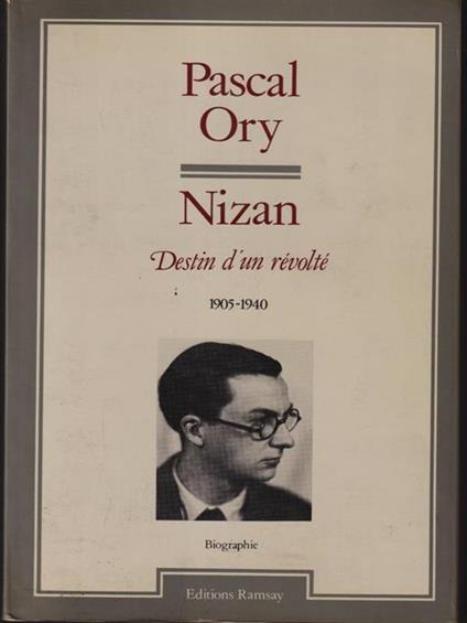   Nizan - Pascal Ory - copertina