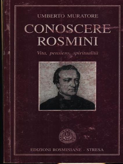Conoscere Rosmini - Umberto Muratore - copertina