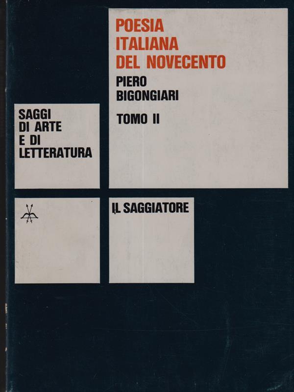 Poesia italiana del novecento tomo II