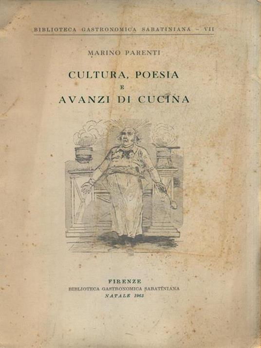   Cultura, poesia e avanzi di cucina - Marino Parenti - copertina