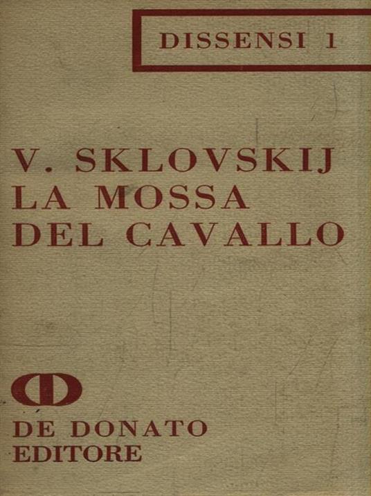 La mossa del cavallo - V. Sklovskij - copertina