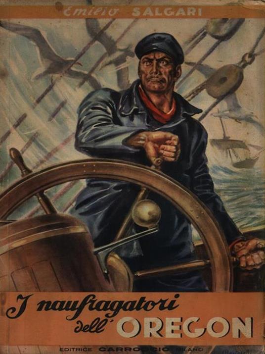 I naufragatori dell'Oregon - Emilio Salgari - copertina