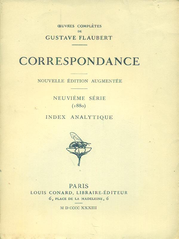 Correspondance Neuvieme serie (1880)