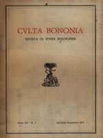 Culta Bononia. Secondo semestre 1971 Anno III N. 2
