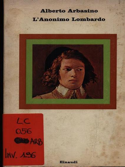 L' anonimo lombardo - Alberto Arbasino - copertina