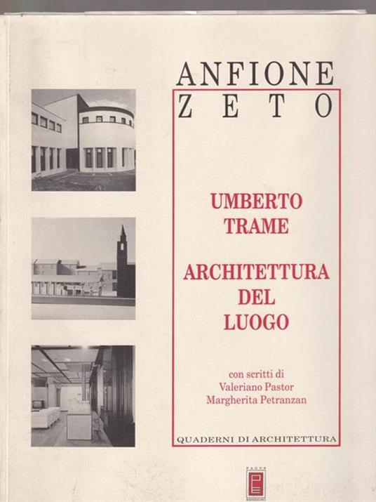   Umberto Trame. Architettura del luogo - copertina