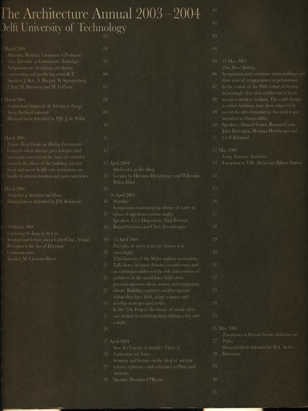 The architecture annual 2003-2004