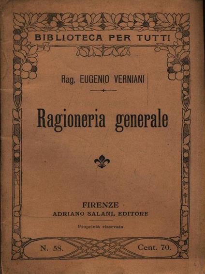 Ragioneria generale - copertina