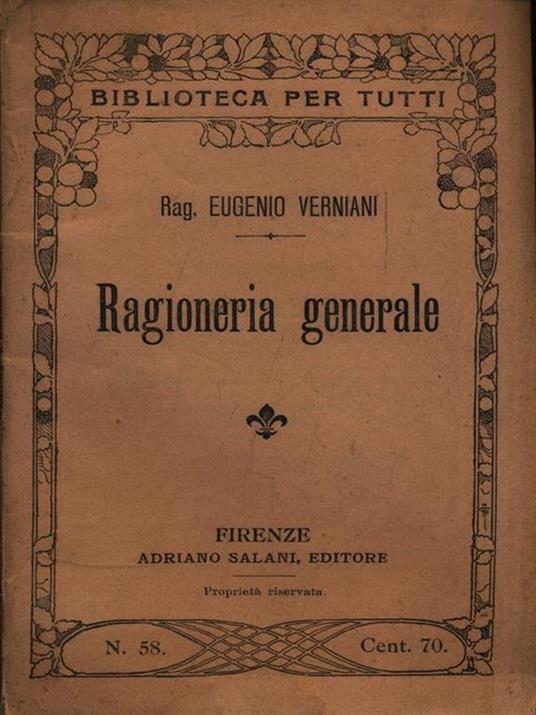 Ragioneria generale - copertina