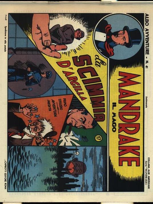 Mandrake il mago: La scimmia d'argilla - copertina