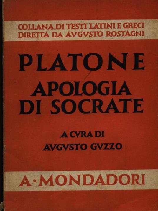 Apologia di Socrate - Platone - copertina