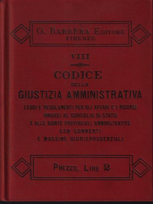 Codice della giustizia amministrativa - copertina