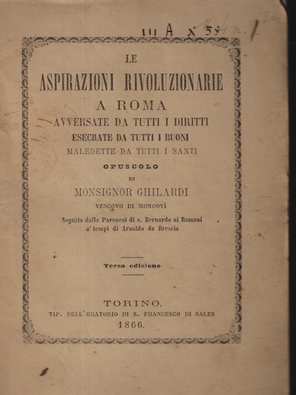 Le aspirazioni rivoluzionarie