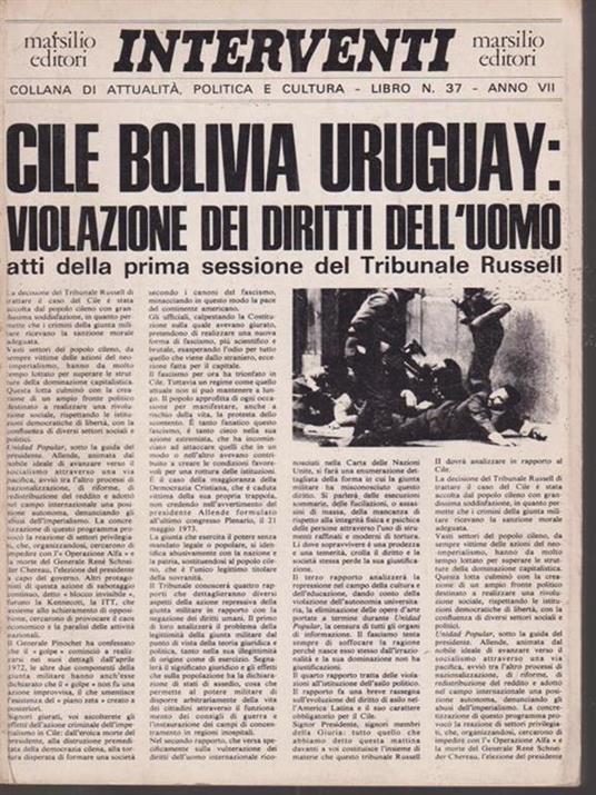 Cile Bolivia Uruguay - copertina