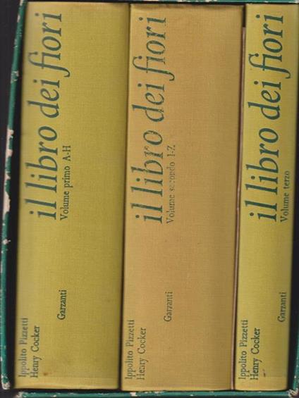 Il Libro dei fiori 3 voll - Ippolito Pizzetti - copertina