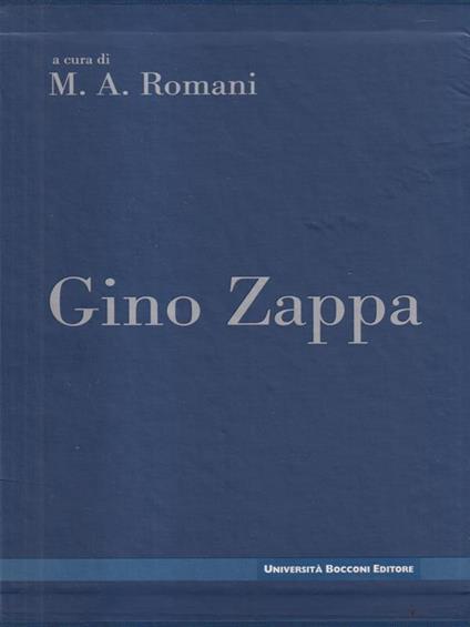 Gino Zappa - M.A. Romani - copertina