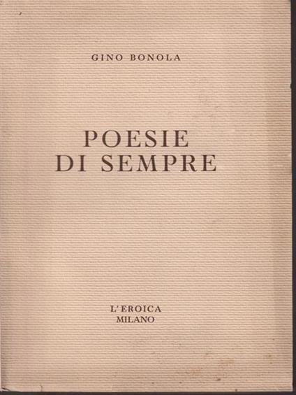 Poesie di sempre - Gino Bonola - copertina