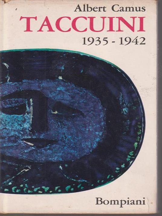 Taccuini 1935-1942 - Albert Camus - copertina