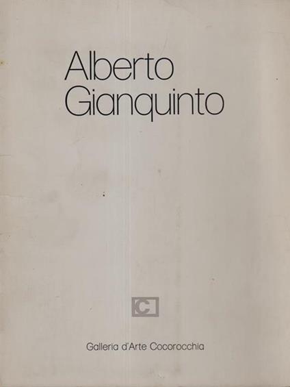 Alberto Gianquinto - copertina
