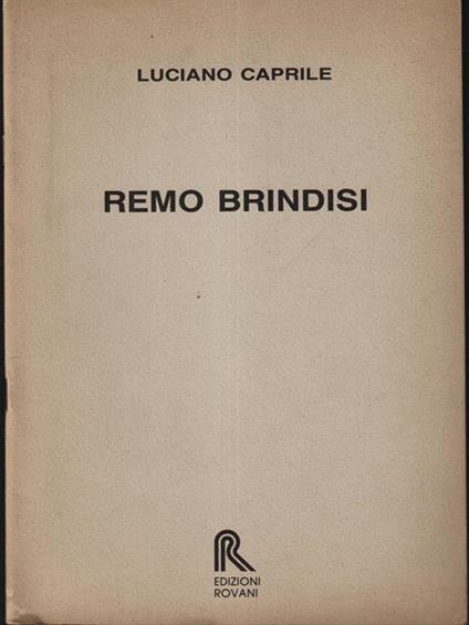 Remo Brindisi - Luciano Caprile - copertina