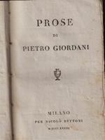 Prose di Pietro Giordani - Le prose e poesie campestri di Pindemonte